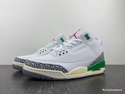 MaikeSneakers Retro 3 Fashionable 3829 Green Lucky CK9246- Jordan 1025